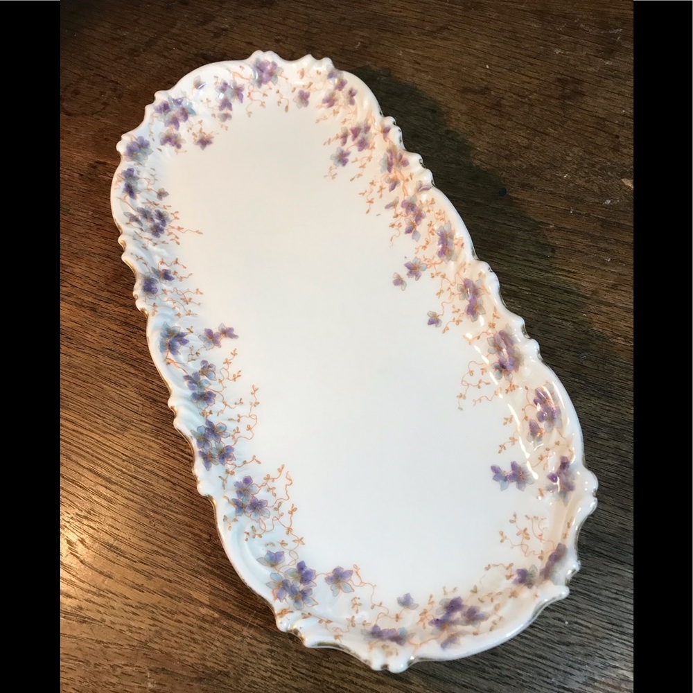 Vintage Rococoware Dresser Tray/ England